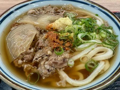 肉うどん 肉うどん,牛肉,うどんの写真素材