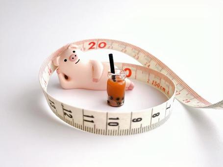 Pig and tapioca drink and measure, حمية, رائد, متلازمة التمثيل الغذائي, JPG