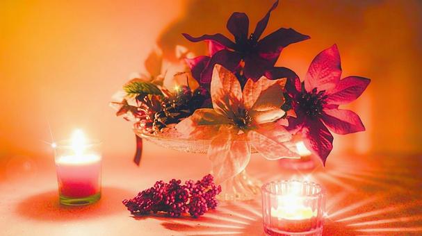 クリスマス20-2 クリスマス,クリスマスキャンドル,オーナメントの写真素材