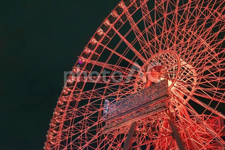 大きな観覧車 観覧車,乗り物,空の写真素材