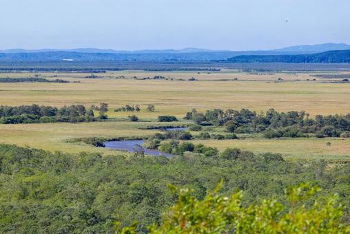 細岡展望台から見た釧路湿原 細岡展望台から見た釧路湿原の写真
