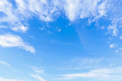 青空と雲 青空と雲 青空,秋,背景の写真素材