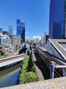 聖橋 聖橋 駅,聖橋,電車の写真素材