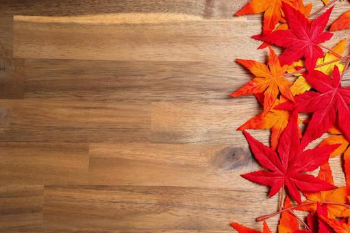 紅葉の木目背景素材 紅葉の木目背景素材 紅葉,秋,背景の写真素材