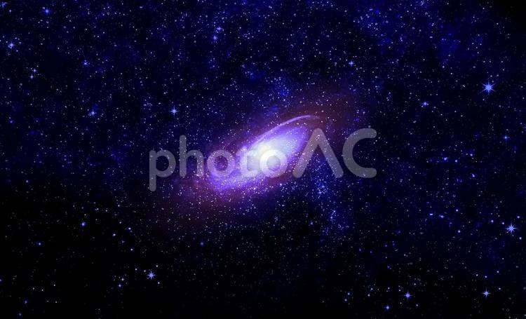 宇宙イメージ素材/星空・渦巻き銀河 宇宙,星空,銀河の写真素材
