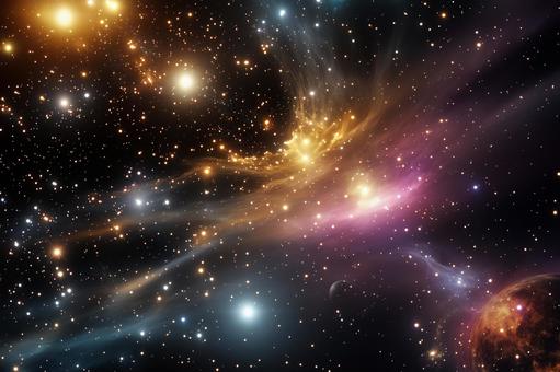 宇宙の惑星と銀河の星の背景 宇宙の惑星と銀河の星の背景の写真