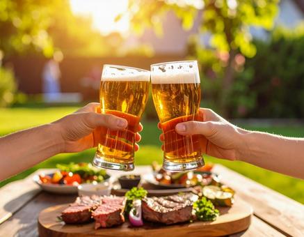 ビールとステーキで乾杯!夏ごちそうタイム ビールとステーキで乾杯!夏ごちそうタイムの写真