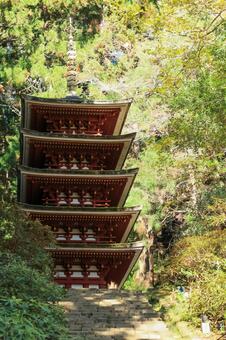 室生寺 室生寺,弥勒堂,女人高野の写真素材