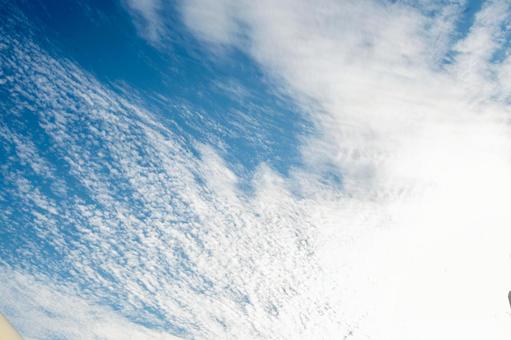秋の空と雲 秋の空と雲 秋,晴れ空,秋雲の写真素材