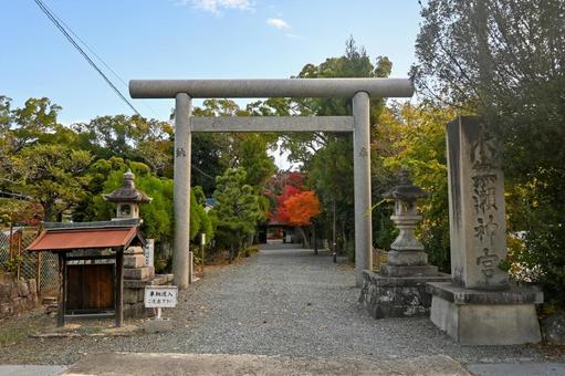 大阪・三島郡 水無瀬神宮 鳥居 大阪・三島郡 水無瀬神宮 鳥居 水無瀬神宮,鳥居,神宮の写真素材