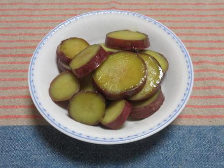 サツマイモの甘露煮 サツマイモの甘露煮の写真