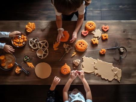 親子で楽しむハロウィンクッキー作り 親子で楽しむハロウィンクッキー作りの写真