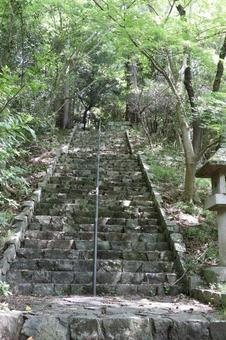 久安寺 ア字山三光社への階段 久安寺 ア字山三光社への階段 久安寺,ア字山,三光社の写真素材