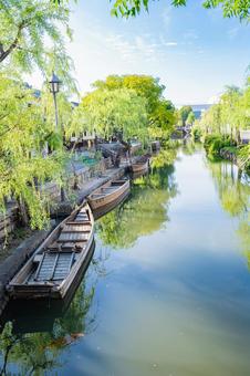 岡山　倉敷美観地区の風景 倉敷,倉敷美観地区,岡山の写真素材