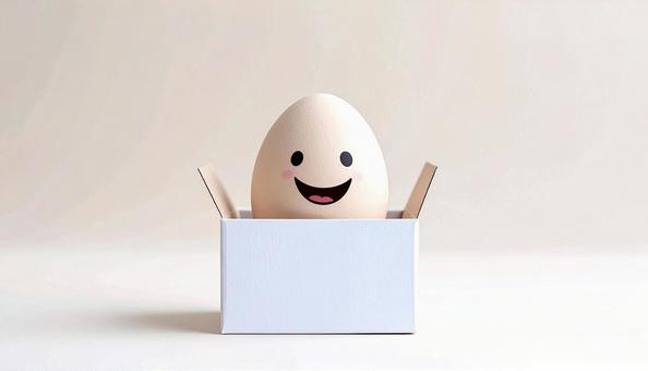 卵のキャラクターの写真