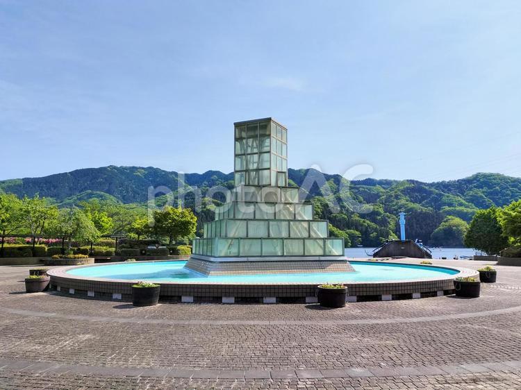 相模湖公園　噴水広場のガラスのカスケード 神奈川県立相模湖公園,ガラスのカスケード,噴水広場の写真素材