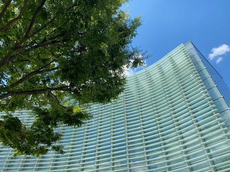 Photo, building, blue sky, the scenery, 