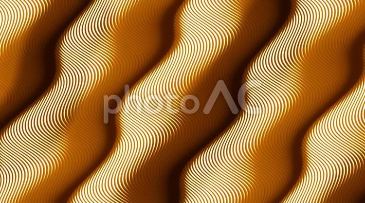 金色の波線の有る背景画像 金,ゴールド,金色の写真素材