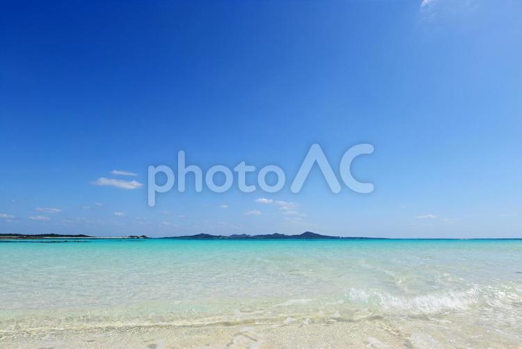 美しい沖縄の海と空 沖縄,海,ビーチの写真素材