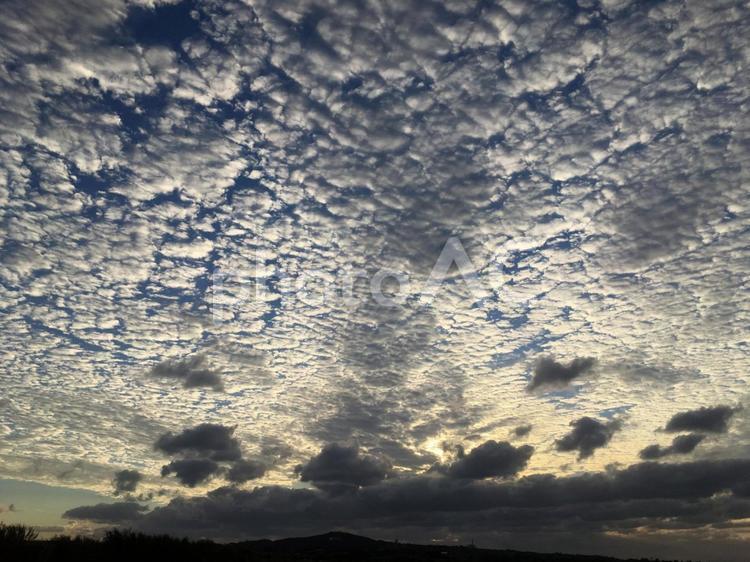秋の雲 雲,秋,自然の写真素材