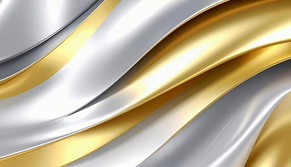 Gold and silver satin fabric, gold, silver, abstract, JPG