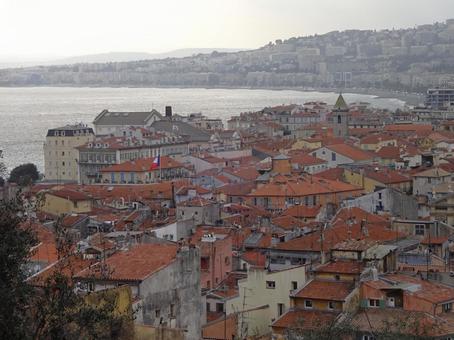 フランス　ニースの街並み フランス,ニース,海岸線の写真素材