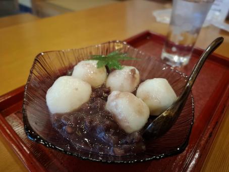 和デザート 和デザート 白玉,あんこ,氷の写真素材