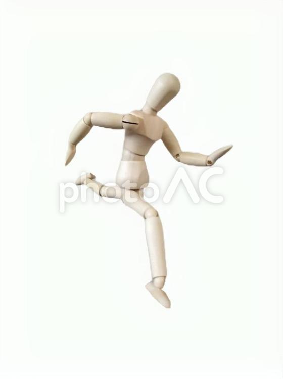 人形急ぐイメージ　走る 人形,イメージ,デッサンの写真素材