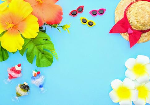 夏 イメージ② 夏 イメージ② 夏,夏休み,花の写真素材