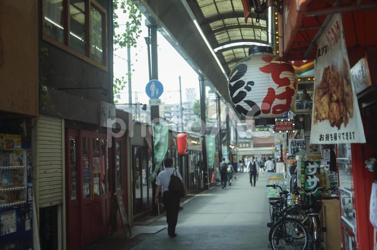 庶民的な商店街　京橋 下町,b級グルメ,飲食店の写真素材