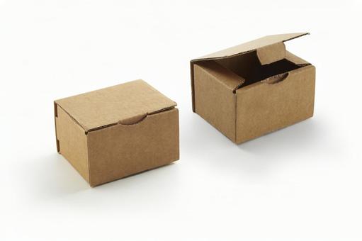 ダンボールの小箱 ダンボールの小箱 箱,ダンボール,2個の写真素材