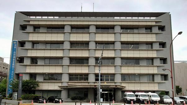 警視庁 綾瀬警察署 東京都足立区 警視庁 綾瀬警察署 東京都足立区 警視庁,綾瀬署,建物の写真素材
