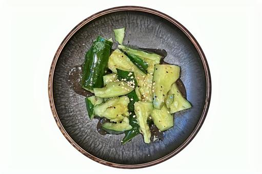 たたききゅうり たたききゅうり たたききゅうり,キュウリ,ごま油の写真素材