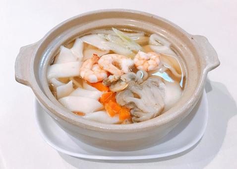 海鮮うどん 海鮮うどん,海鮮,鍋焼きうどんの写真素材