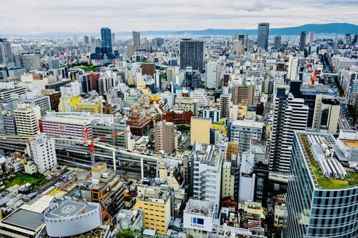 大阪のオフィス街 大阪のオフィス街の写真