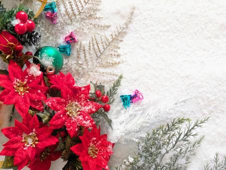 クリスマス（想いを届けよう）5 クリスマス,冬,ポインセチアの写真素材