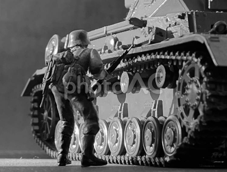 おもちゃの戦車 プラモデル,おもちゃ,タンクの写真素材
