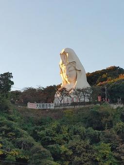 大船観音 観音,大船,景色の写真素材