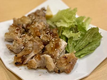 鶏ももステーキ 鶏ももステーキ,鶏肉,鶏モモの写真素材