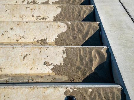 海のコンクリート階段 海,浜辺,砂浜の写真素材