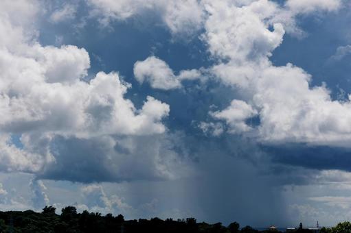 雨柱 雨柱,空,景色の写真素材