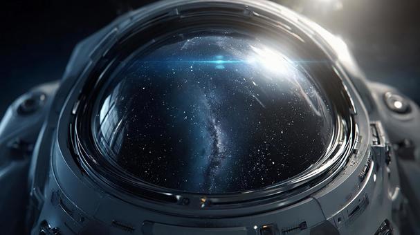 未来の探査:宇宙を漂うヘルメット 未来の探査:宇宙を漂うヘルメットの写真