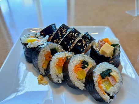 キンパ キンパ キンパ,韓国料理,海苔巻きの写真素材