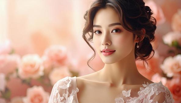 薔薇のナチュラル背景の写真