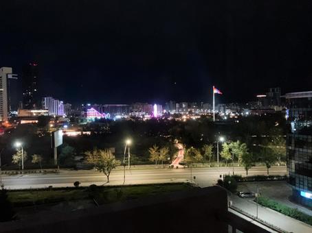 ウランバートルの夜景 ウランバートルの夜景の写真