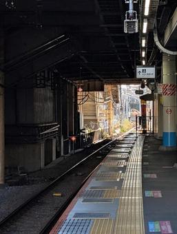 電車の終電 電車の終電の写真