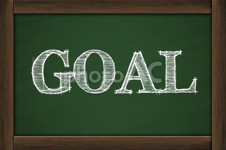 黒板とタイトル ビジネス,goal,ゴールの写真素材