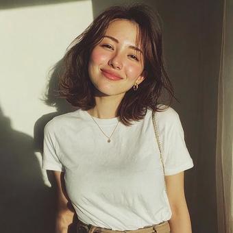 雑誌の表紙風モデル02の写真