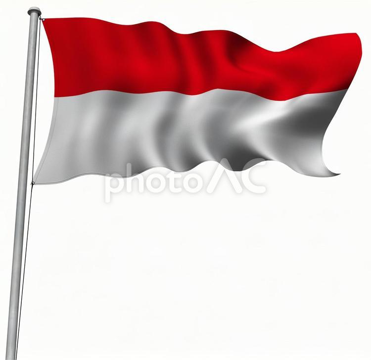 インドネシアの旗_PSD インドネシア,国旗,旗の写真素材