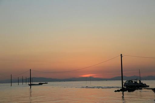 Photo, sea, evening, landscape, 